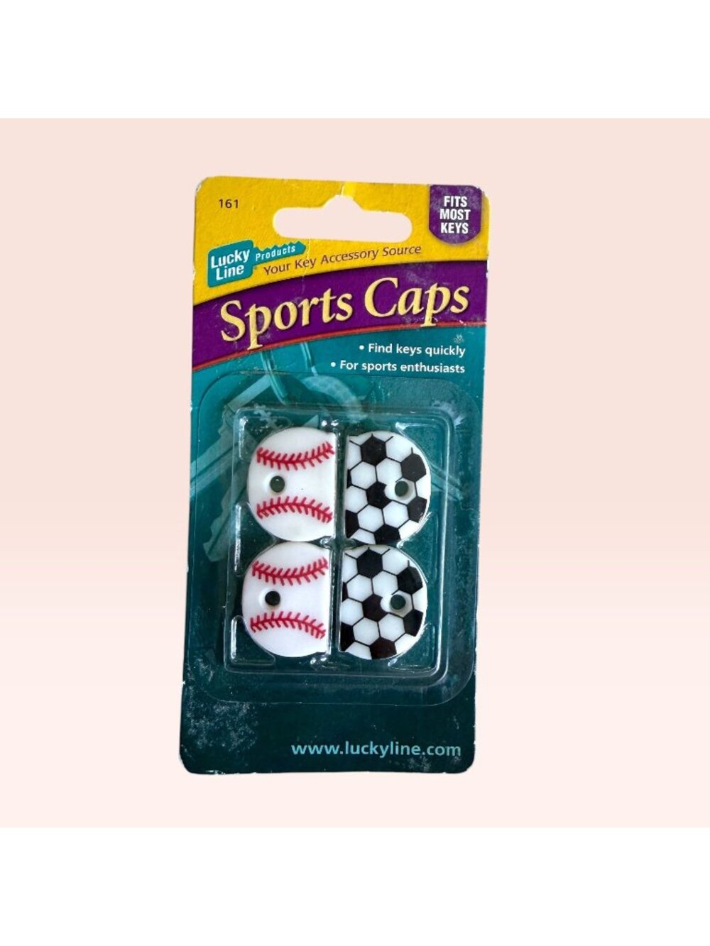 Lucky Line Sports Caps Baseball Soccer Key Covers 4 Pack New